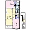 KCコーポ平山Bの間取り画像