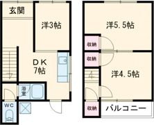飾磨区中野田戸建の間取り画像