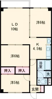 ピアコート神山の間取り画像