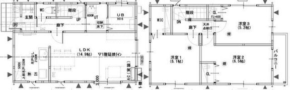 グランソフィア大竹Ⅱの間取り画像