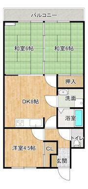 グランドパレス東雲の間取り画像