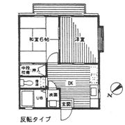 ヴィラ中央の間取り画像