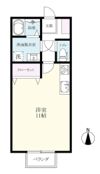 夢咲アパートの間取り画像