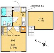 フェリーチェ堀之内の間取り画像
