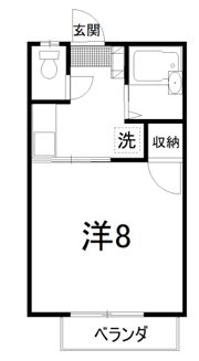 リバーサイド1（ネット無し）の間取り画像
