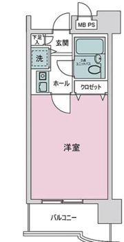 ライオンズマンション康生通第2の間取り画像