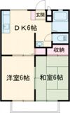 フラワーハイツ砥上の間取り画像