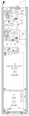 CREATIF池袋の間取り画像
