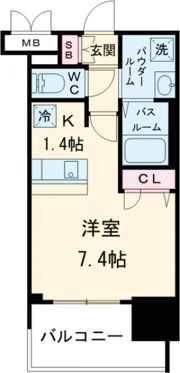 プレサンス桜通グレイスの間取り画像
