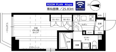 ステージファースト田端アジールコートの間取り画像