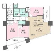 ザ・パークハウス西新宿タワー60の間取り画像