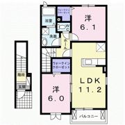 E．SエレガンシアⅡの間取り画像