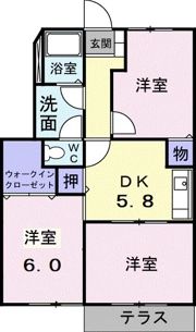 アルコバレーノ伊奈の間取り画像