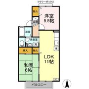 セジュールカワコーの間取り画像