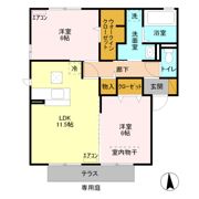 エスペランサ Cの間取り画像