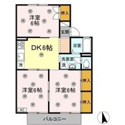プラティア板谷 B棟の間取り画像