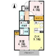 グリーンハイツ四王司の間取り画像