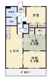 ガーデンハイツ上宇部Ⅱの間取り画像