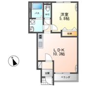 グランディール田彦の間取り画像