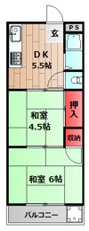吉川マンションの間取り画像