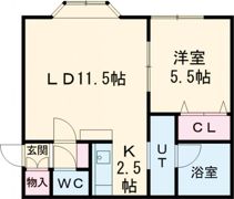 コムフォートⅠの間取り画像