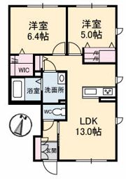 RAINBOW中島 D棟の間取り画像