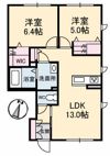 RAINBOW中島 D棟の間取り画像