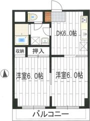 エクレール東林間2番館の間取り画像
