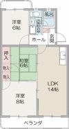 グレイス六番館の間取り画像