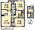 グランディール新山口 Bの間取り画像