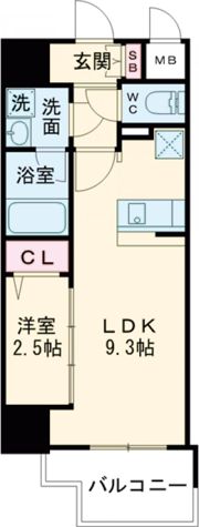 グランフォーレ久留米駅プレミアの間取り画像