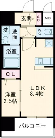 グランフォーレ久留米駅プレミアの間取り画像