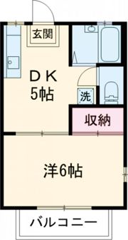 ツインズB棟の間取り画像