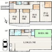八王子市戸建の間取り画像