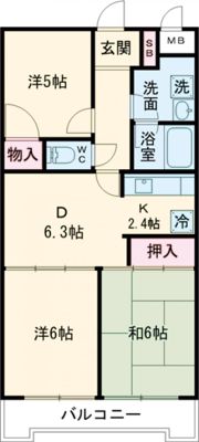 カサヴェール河辺の間取り画像
