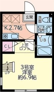 ウエストミモザの間取り画像