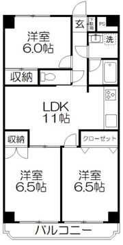 リバーサイドコートの間取り画像