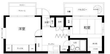JLBグランエクリュ四つ木の間取り画像