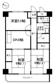 グランパレス南海の間取り画像