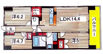 パークホームズ千葉の間取り画像
