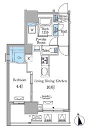 ミリアレジデンス新宿御苑の間取り画像