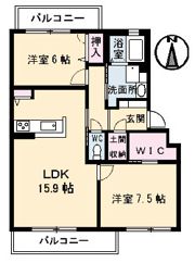 メイプルヒルズの間取り画像