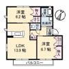 クレール六反 II棟の間取り画像