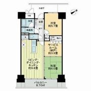 ガーデンコート簗瀬の間取り画像