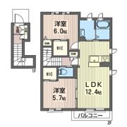 ミハラデュオJの間取り画像