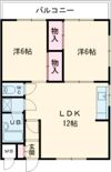 コーポ上山の間取り画像