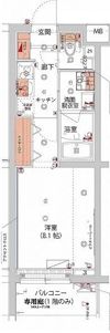 ハーモニーレジデンス新宿 THE NORTHの間取り画像