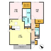 カーサ ソレール Ⅱ Cの間取り画像