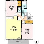 エクセレント ⅠⅡの間取り画像