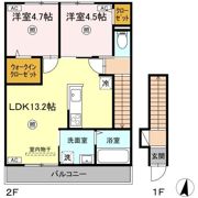 (仮称)D-ROOM鳥飼1丁目新築工事の間取り画像